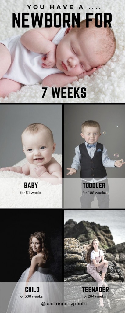 infographic showing how many weeks each phase of childhood is