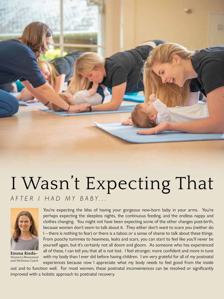 Article graphic for "I wasn't expecting that, after I had my baby ..."