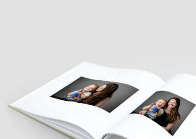 product image of an open portrait book