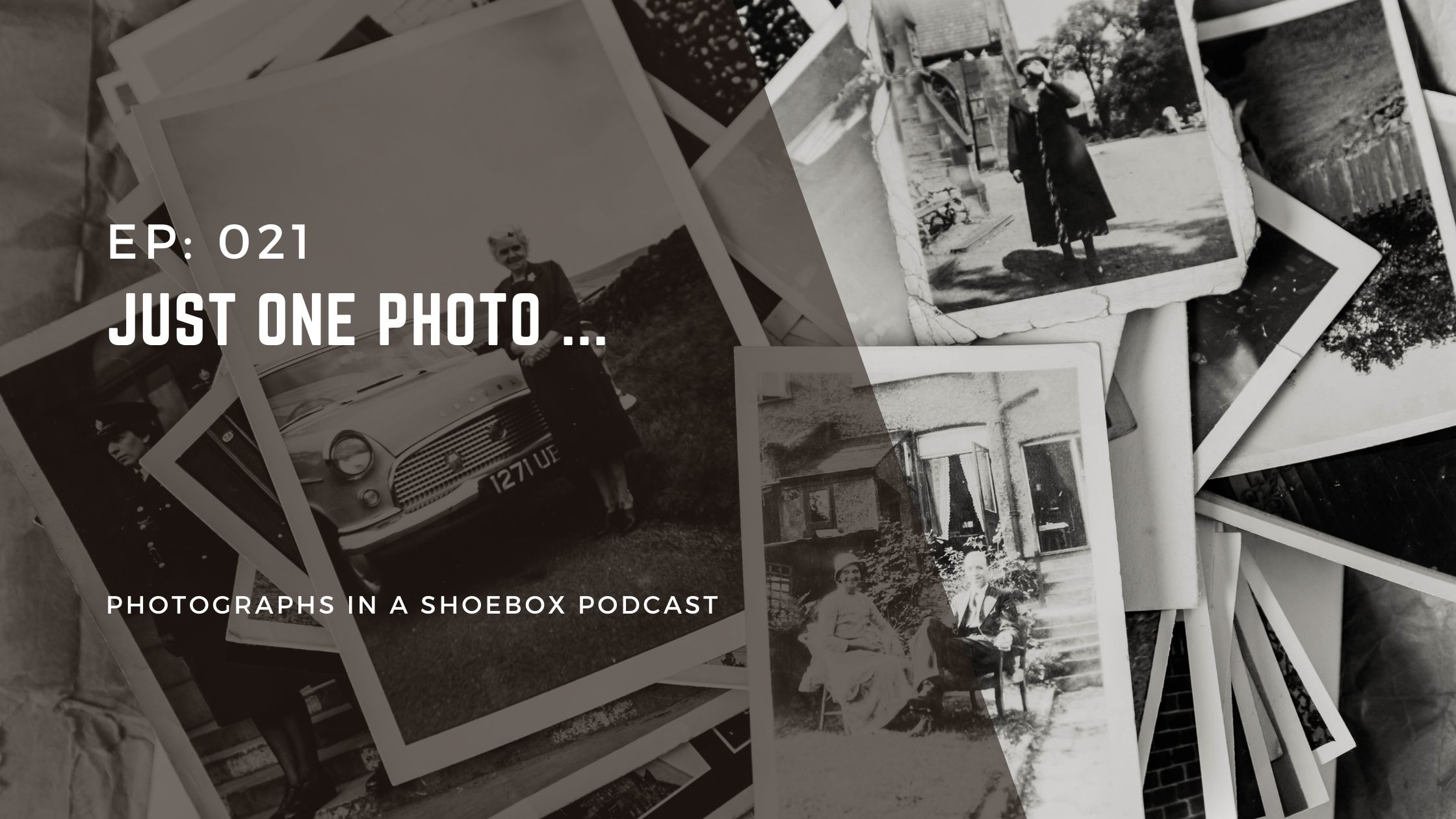 title artwork for podcast episode 'just one photo...'
