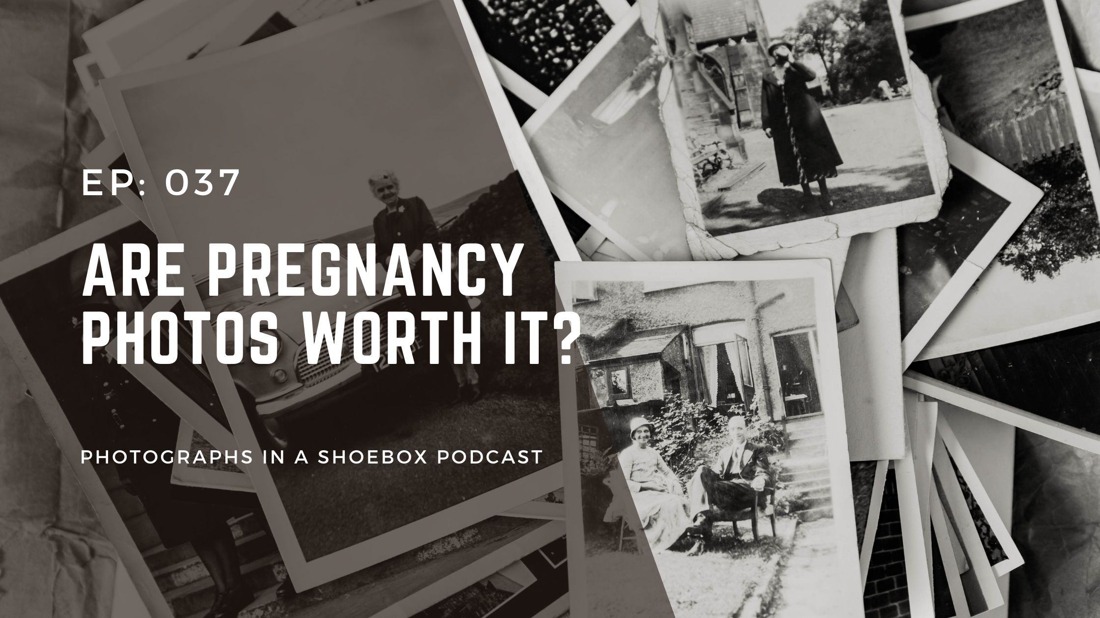 artwork for podcast episode debating if a pregnancy photoshoot is worth it?