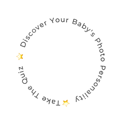 text graphic to discover your baby's photo personality and take the quiz at Sue Kennedy photography ltd