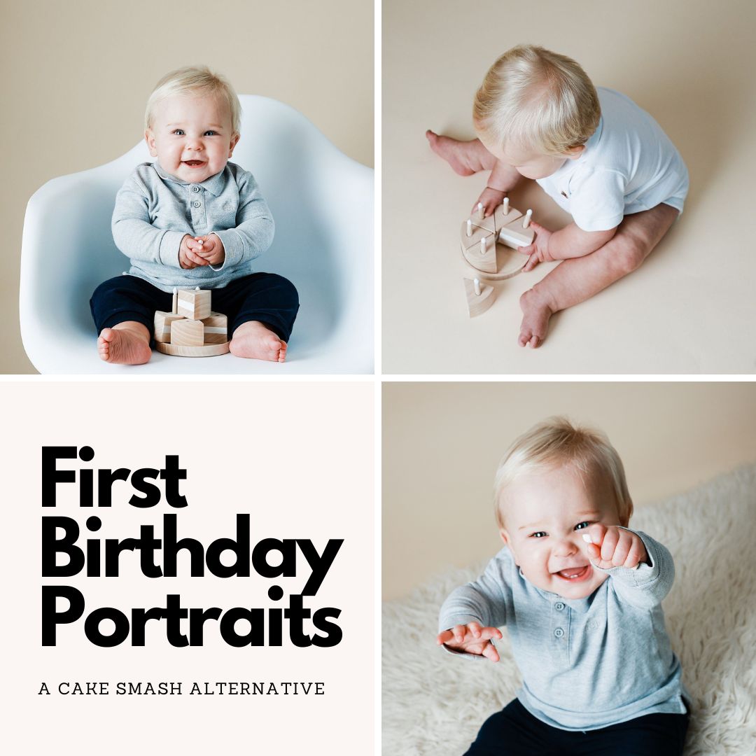 Here is a baby boy during his portrait session at my photography studio in Harlow